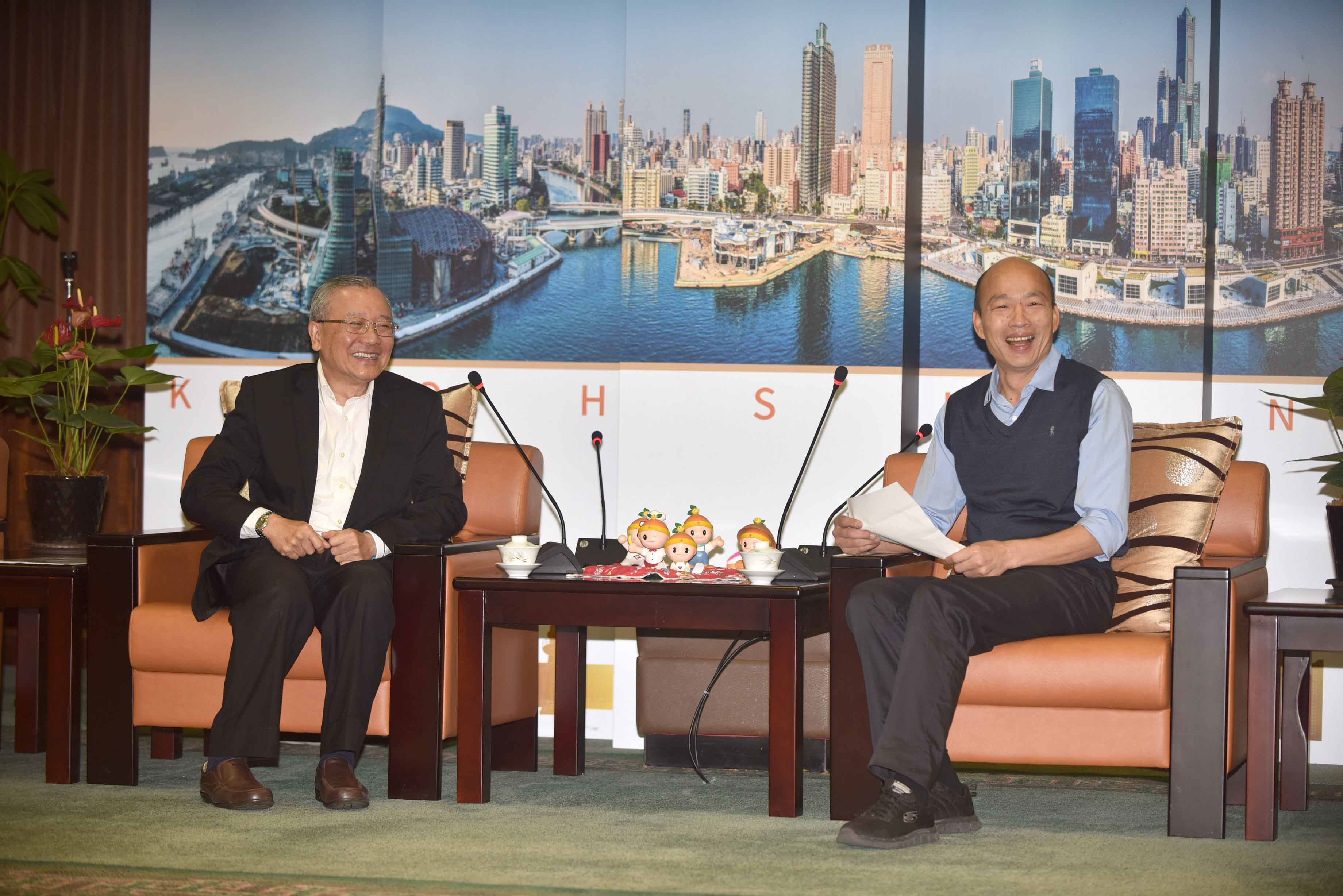 中油董事戴謙拜會　韓國瑜：雙方成立平台共商解決問題...
