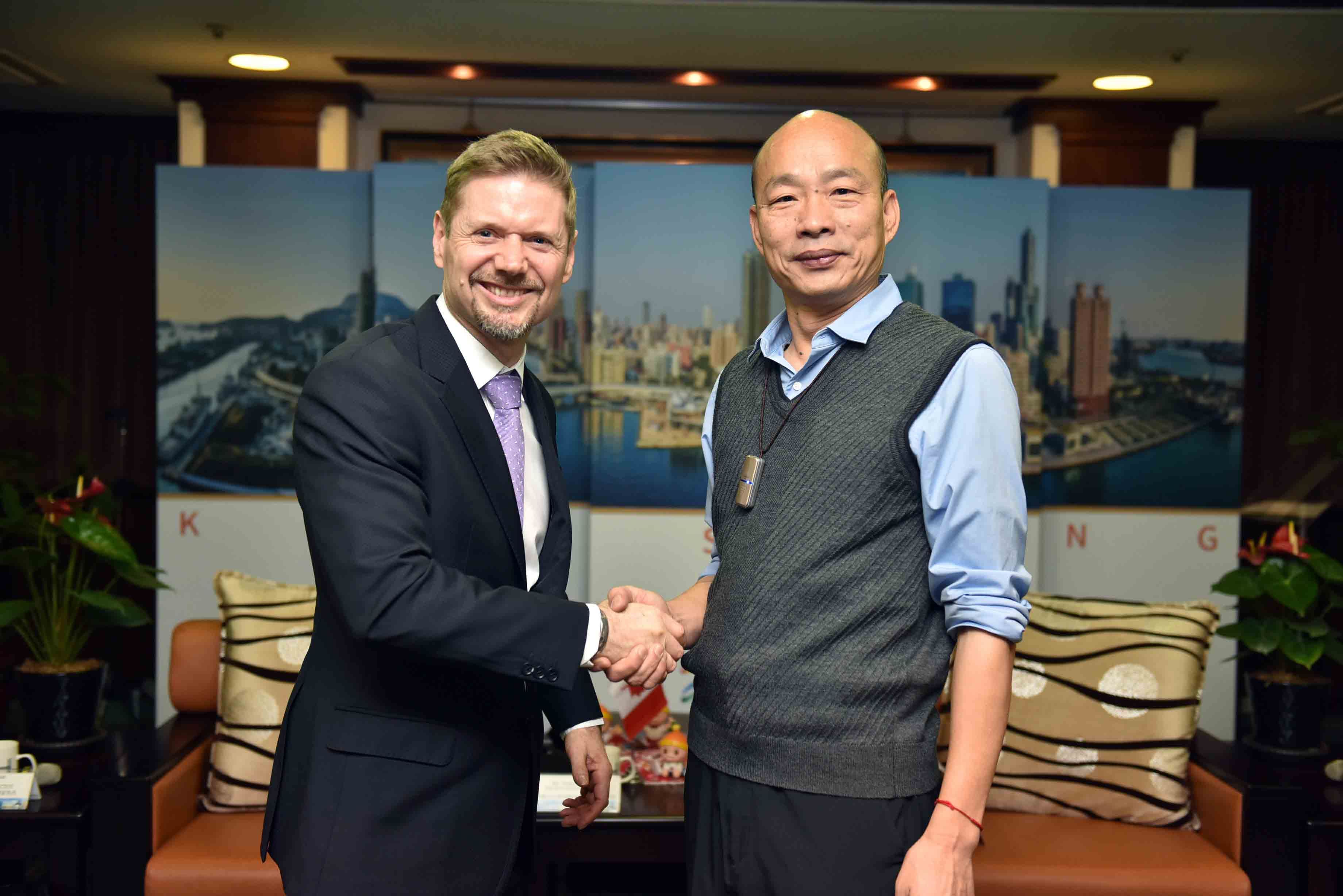 加拿大駐台北貿易辦事處代表拜會　韓國瑜盼更密切交流合...