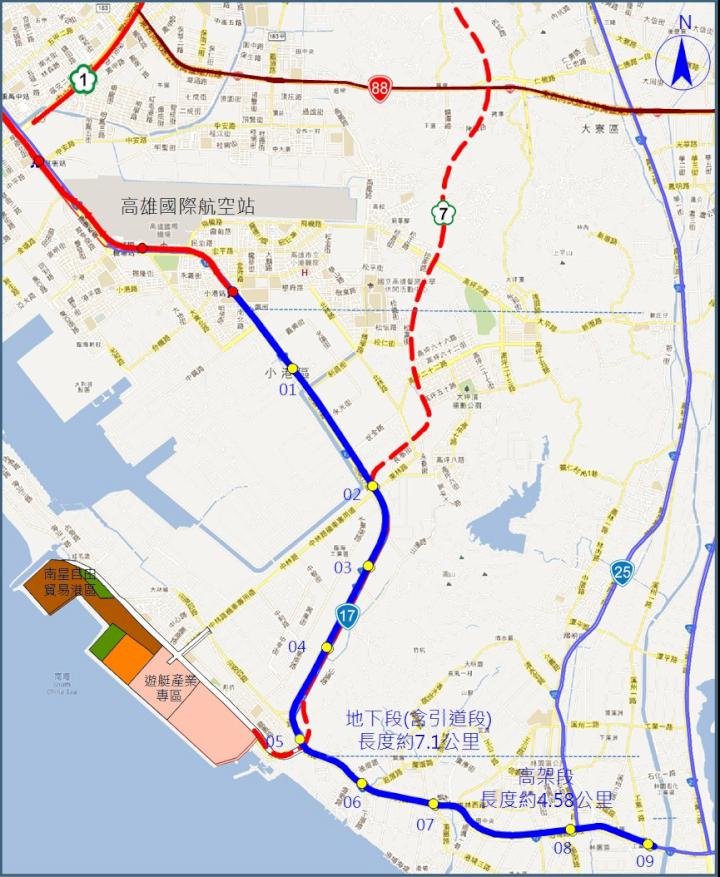 高市府評估高捷  延伸小港林園線可行性...