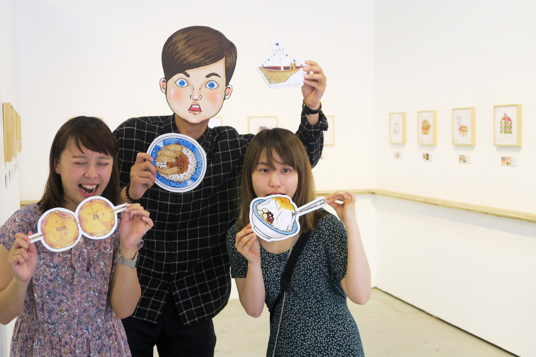 梗圖插畫紅人保羅先生  高雄駁二藝術特區駐村創作...