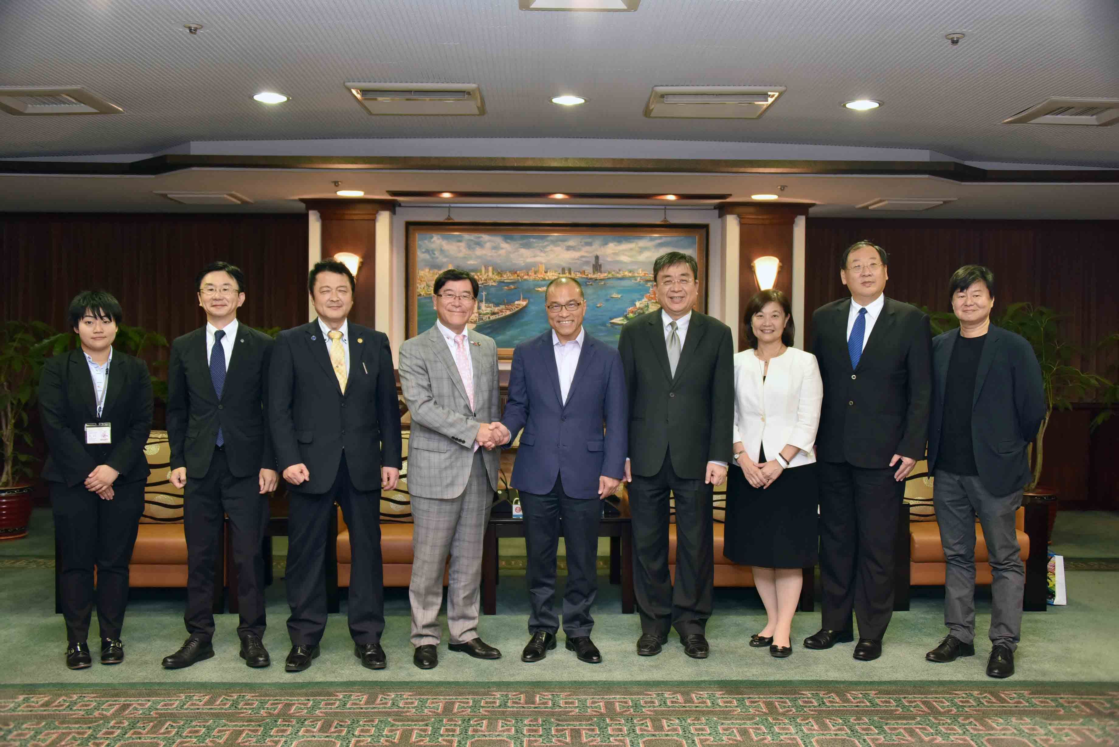 日本富山縣冰見市長拜會  葉匡時盼締結友好關係...