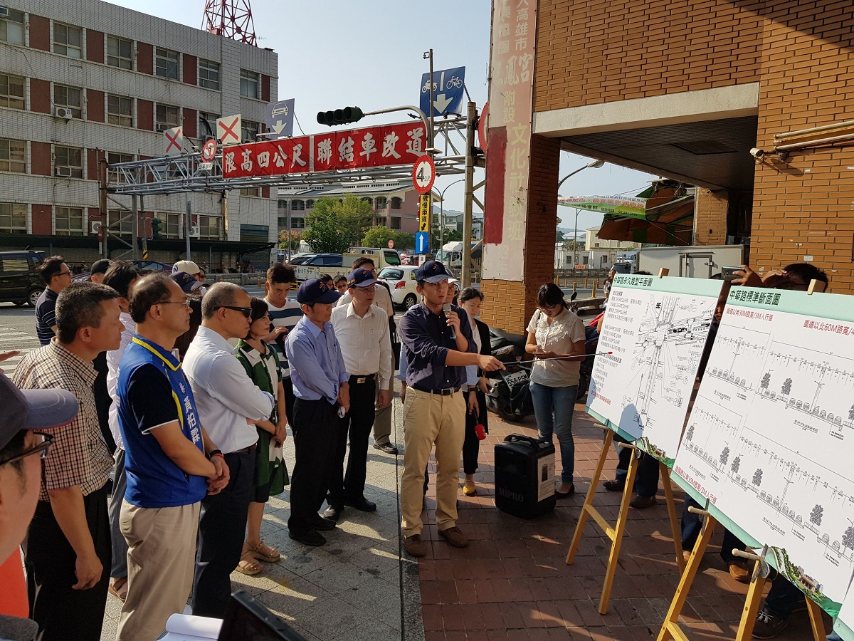 葉副市長視察高雄車站工程  深入了解民情現況...