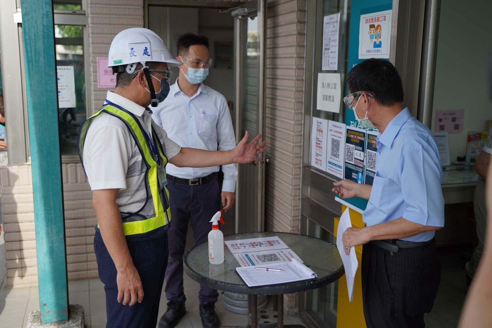高市勞工局稽查大型物流轉運中心 呼籲落實五大防疫管理措...