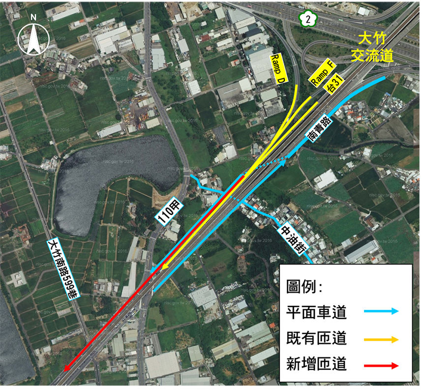 大竹交流道青埔高架橋預計114年完工通車...