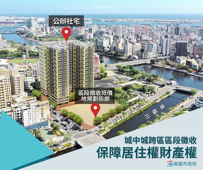 城中城跨區區段徵收方案  已獲8成土地所有權人支持
