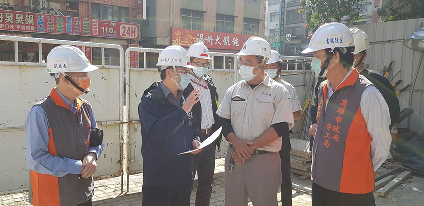 落實工地安全  高市府突檢大樓工地...