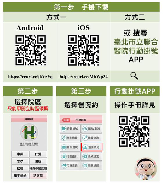 北市聯醫行動慢箋預約領藥App  正式上線...