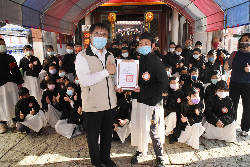 台南春祭武聖祭祀大典  黃偉哲擔任主祭...