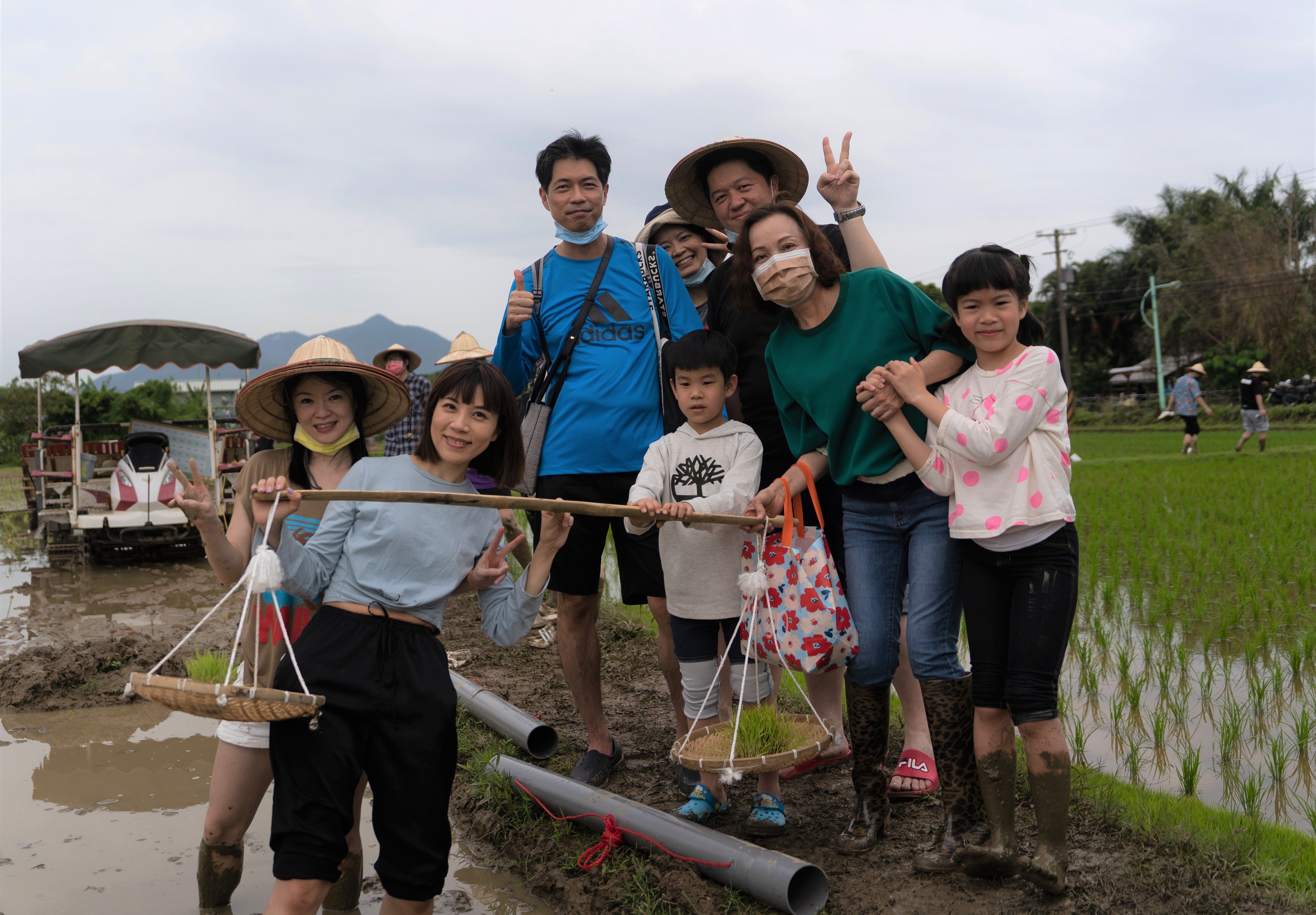 關渡彩繪稻田插秧趣 5月底繽紛呈現...