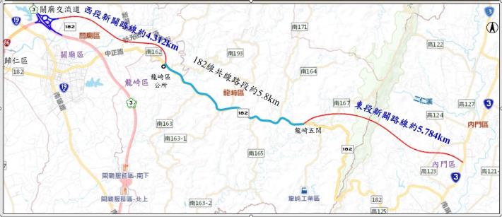 台86線向東延伸至台3線道路新闢截彎取直案111億元經費正式...