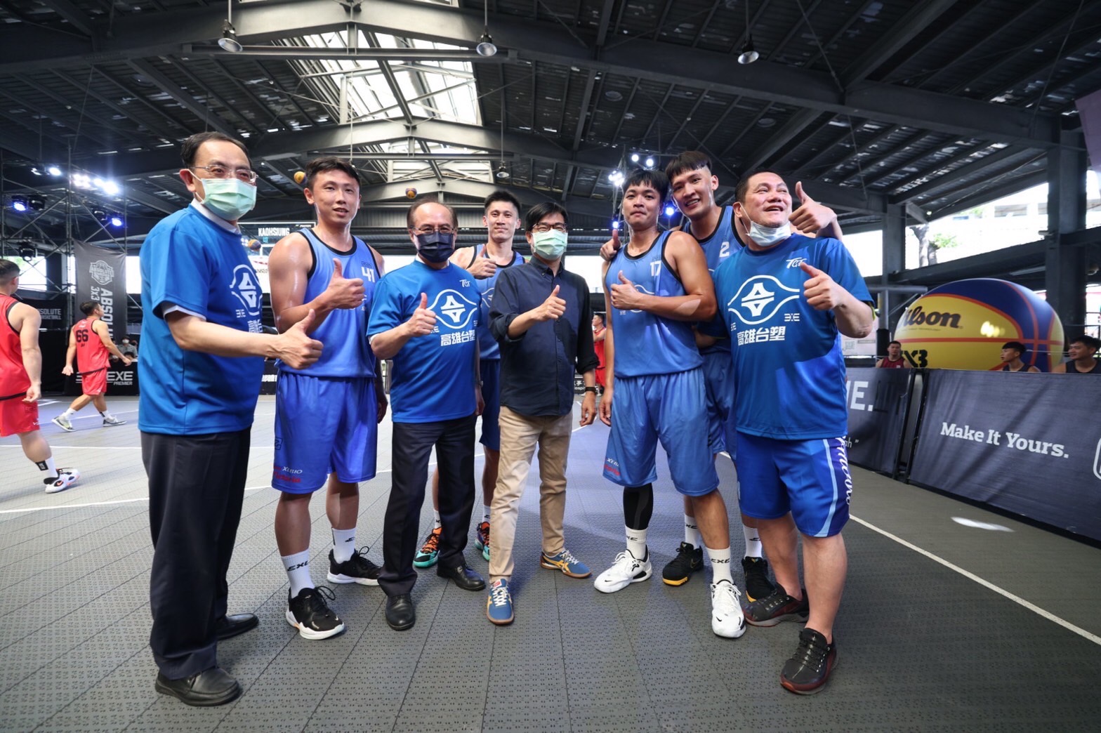 3X3.EXE聯盟賽高雄站熱鬧登場 陳其邁承諾全力支持籃球運動...