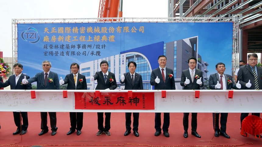 仁武產業園區動起來  半導體設備天正國際仁武新廠今上樑...