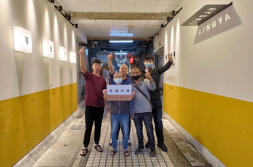 苓雅市場入口增設文青風廊道  經發局點亮夜經濟...