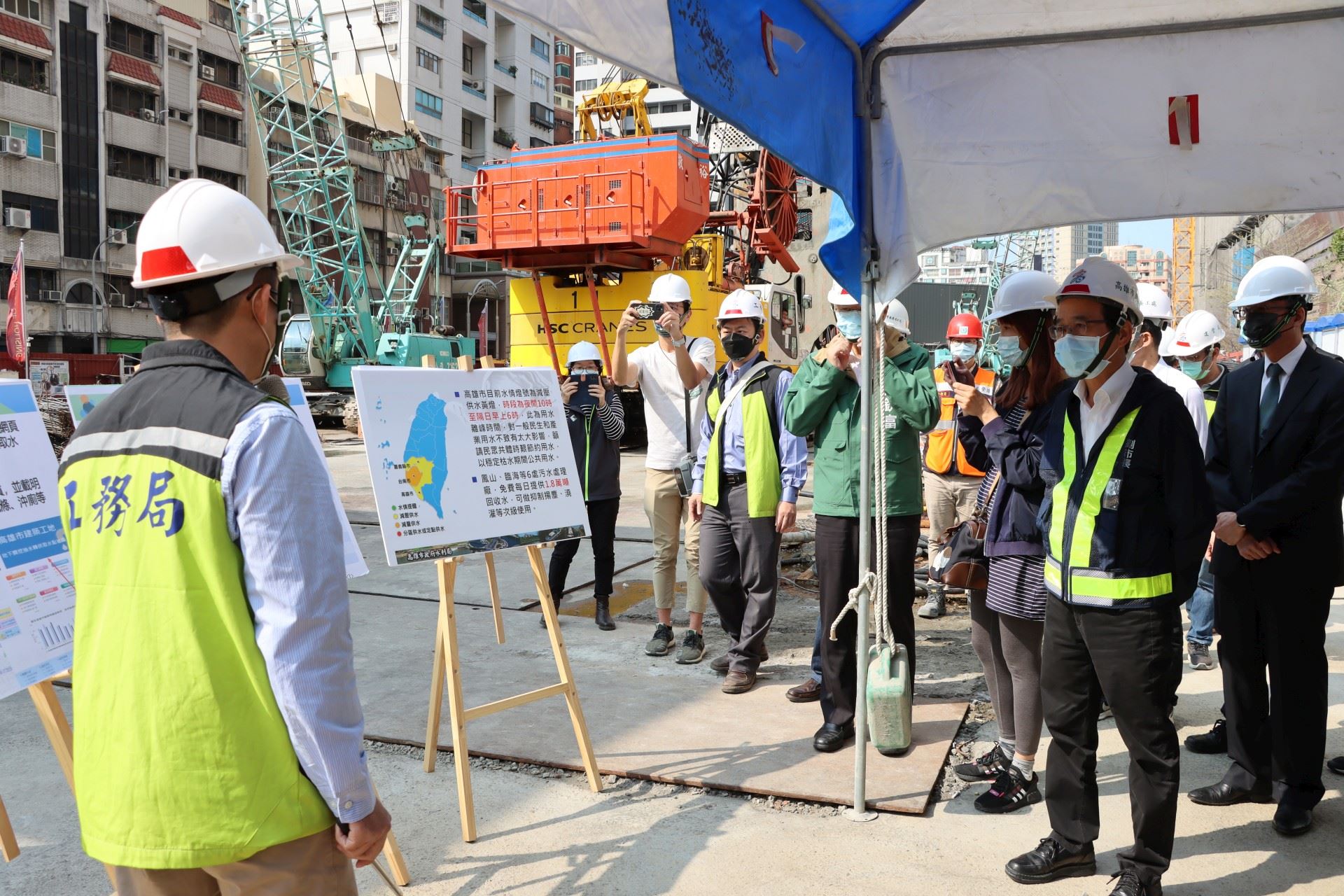 建築開挖工地地下水回收再利用  本市52處工地設置取水點供...