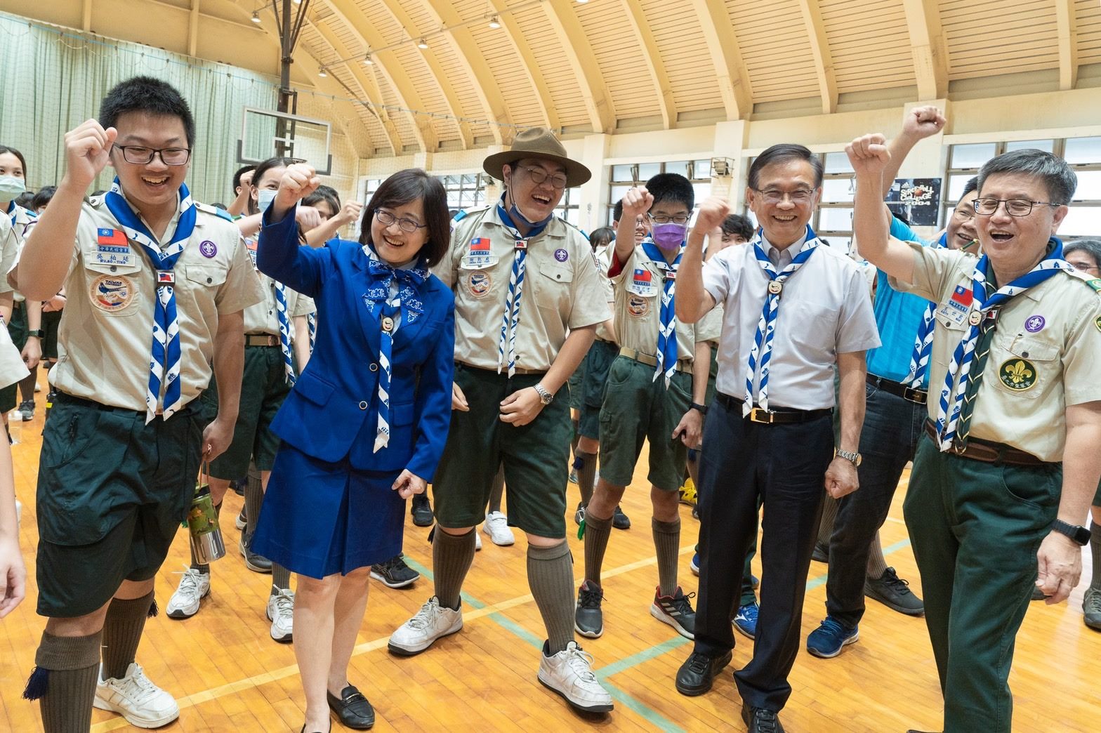 臺北市童軍代表團前進世界童軍大露營...