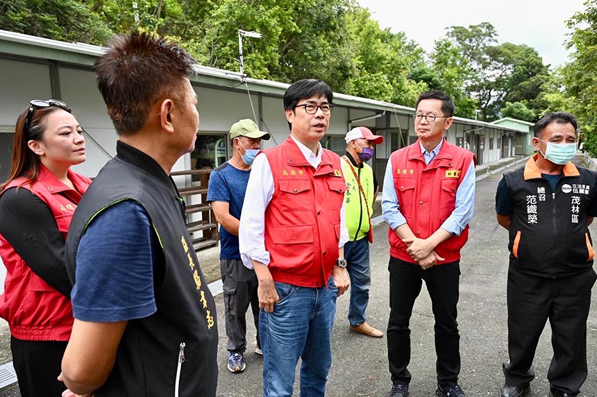 視察桃源茂林災損情形  陳其邁關心原民部落安全並囑全力...