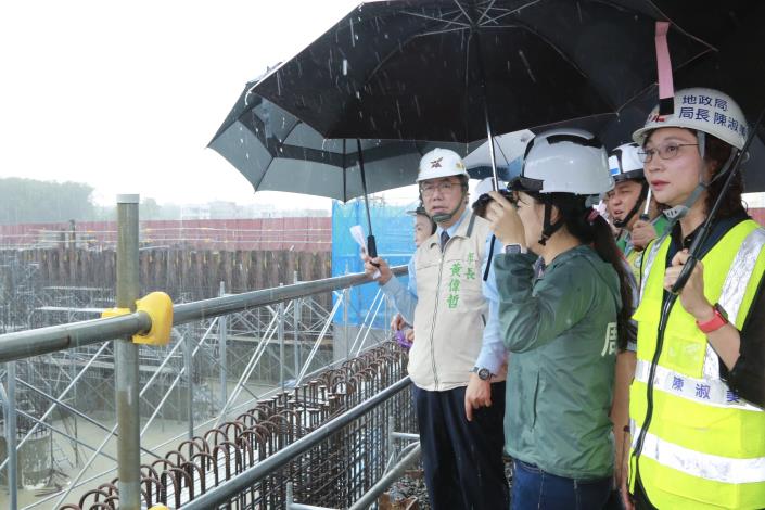 黃偉哲視察停20抽水站新建工程 盼早日完工提升喜樹灣裡防...