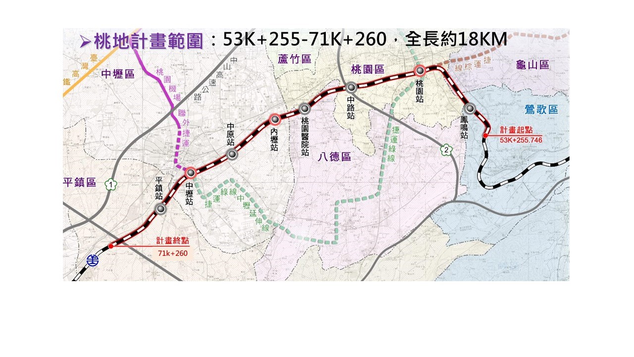 市府及地方積極溝通爭取  中央支持桃園鐵路地下化...