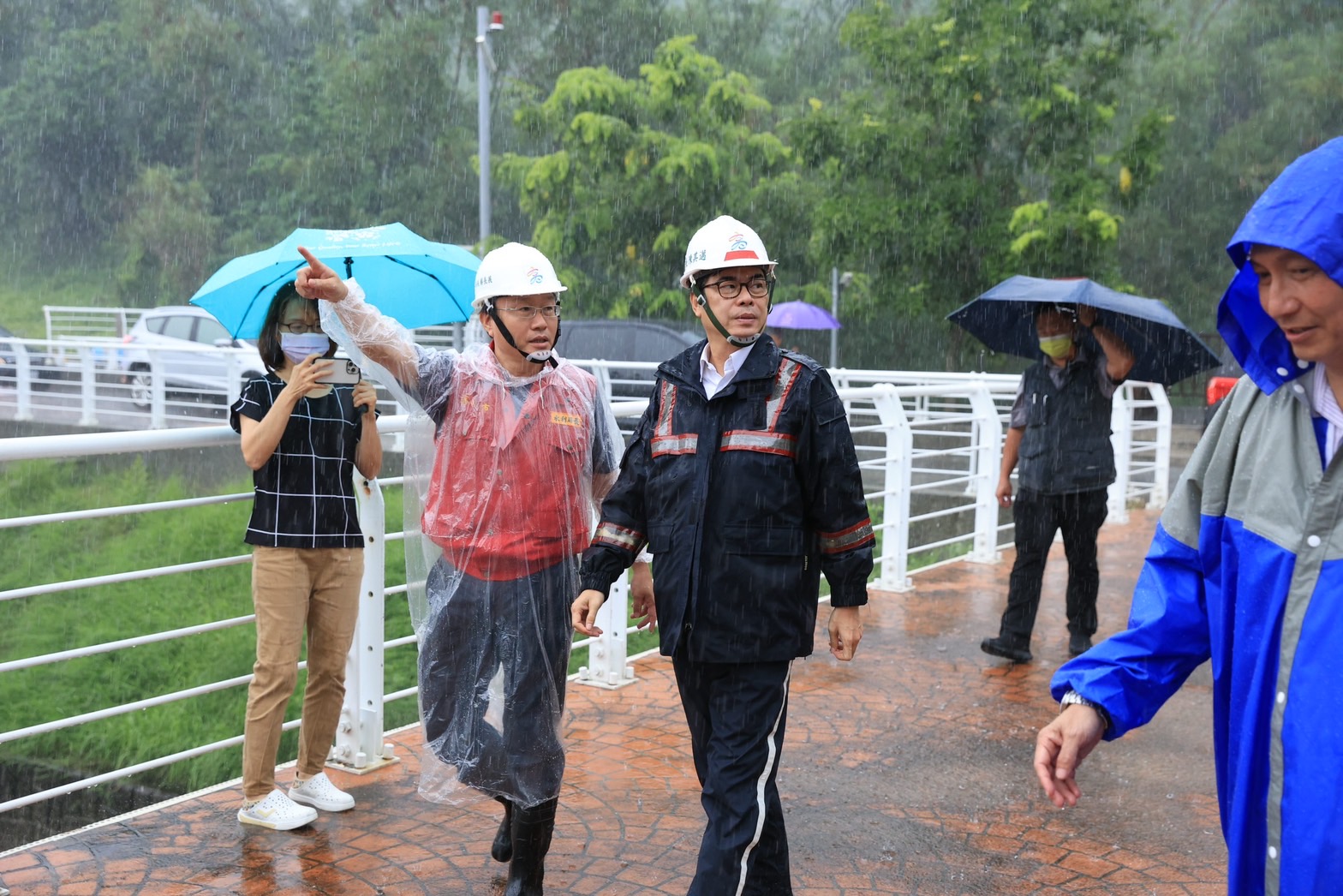 蘇拉颱風來襲  陳其邁市長視察防汛整備