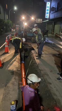 南市水利局主動巡查雨污水管線 日夜趕工完成坑洞修復...