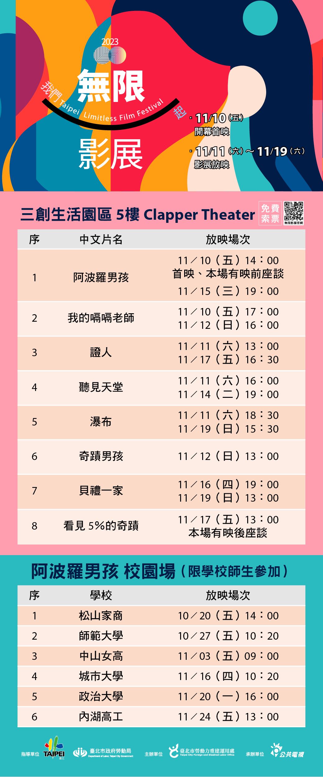 「2023無限影展」登場　各界齊心支持身心障礙者...