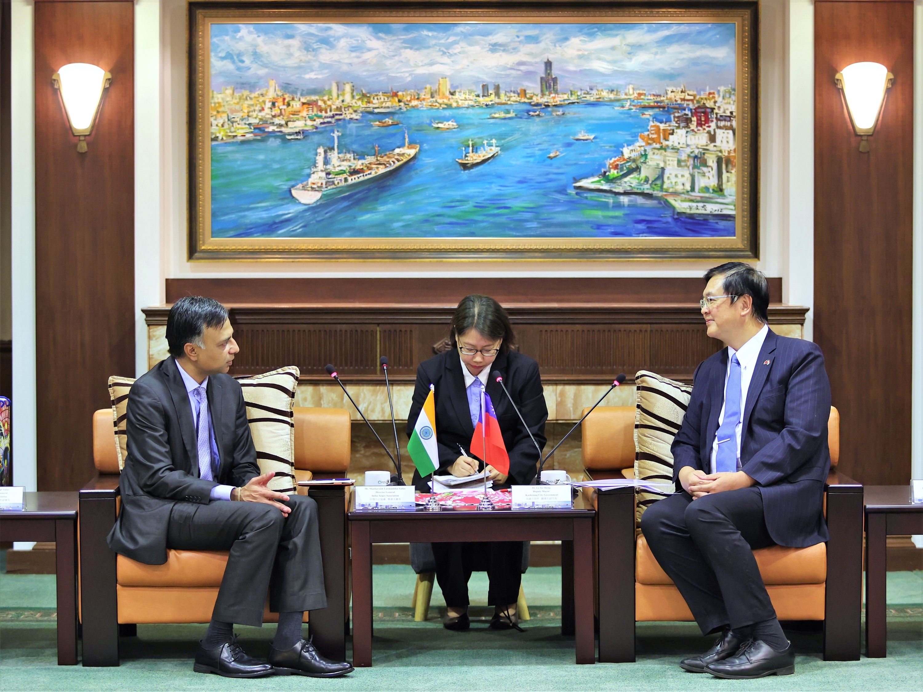 印度台北協會葉達夫會長首度訪高雄 強化經貿關係