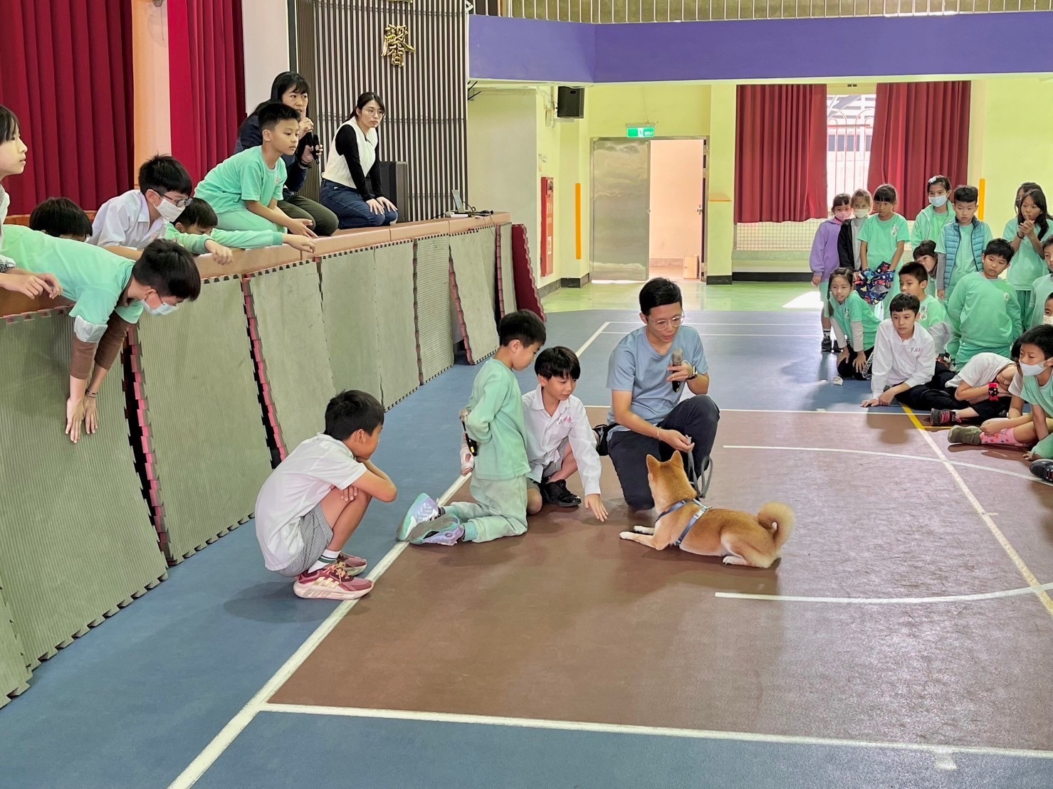 療癒犬任小助教  中市府辦動保深度教育課...