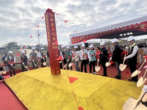 學甲多功能教育園區動土 護生利民建設帶發展...