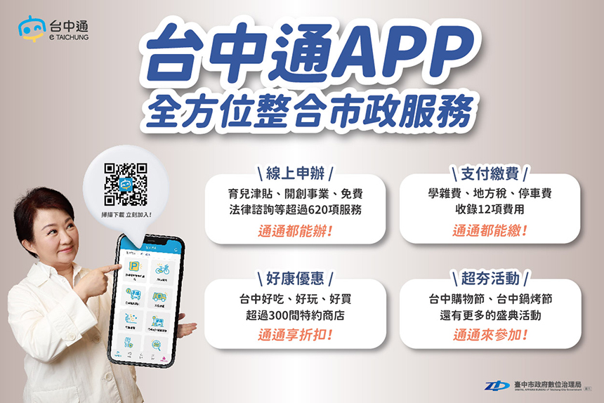 台中通APP攻佔排行榜雙第一！  盧秀燕讚獲國內外肯定...