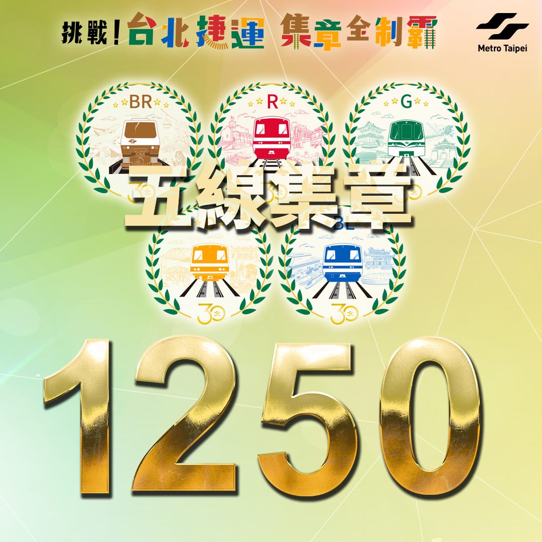 北捷App數位集章活動 突破1,200位完成蒐集車站章 有機會帶...