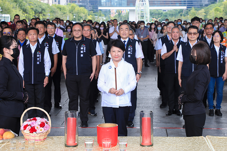 中市府中元普渡  市長祈願四時無災市民安康