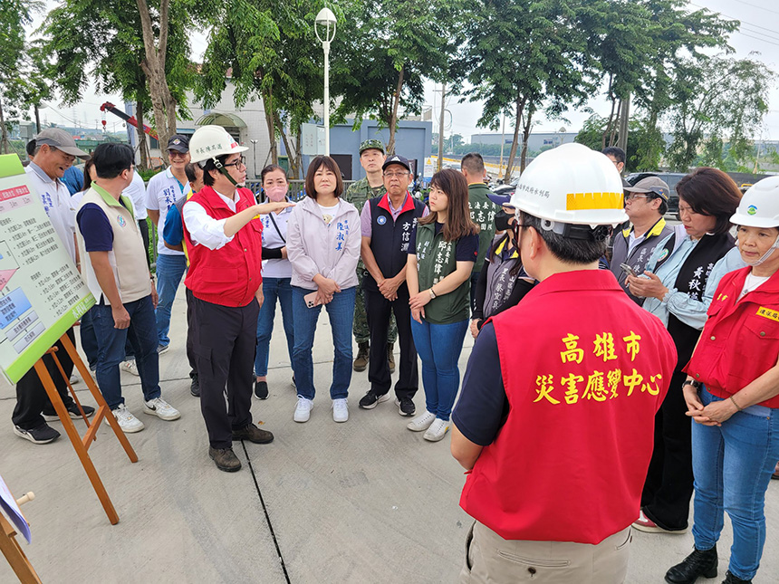 山陀兒颱風不可輕忽  陳其邁積極視察高雄市防颱工作