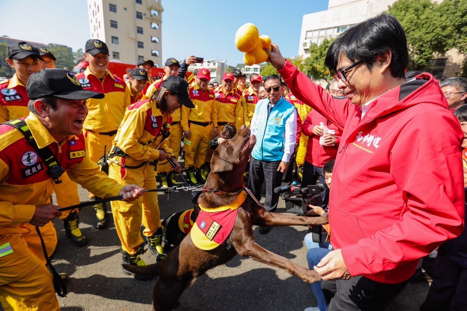 高雄特搜大隊成立 陳其邁盼滿足重型搜救量能 守護市民安...