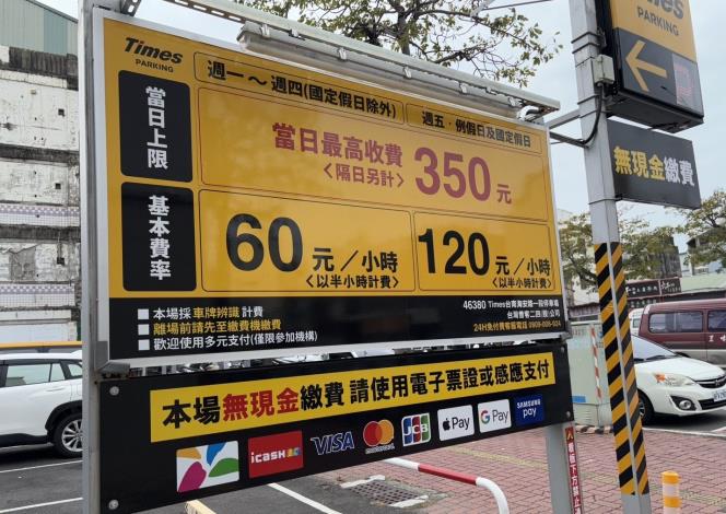 保障消費者權益   南市公告高費率民營停車場...