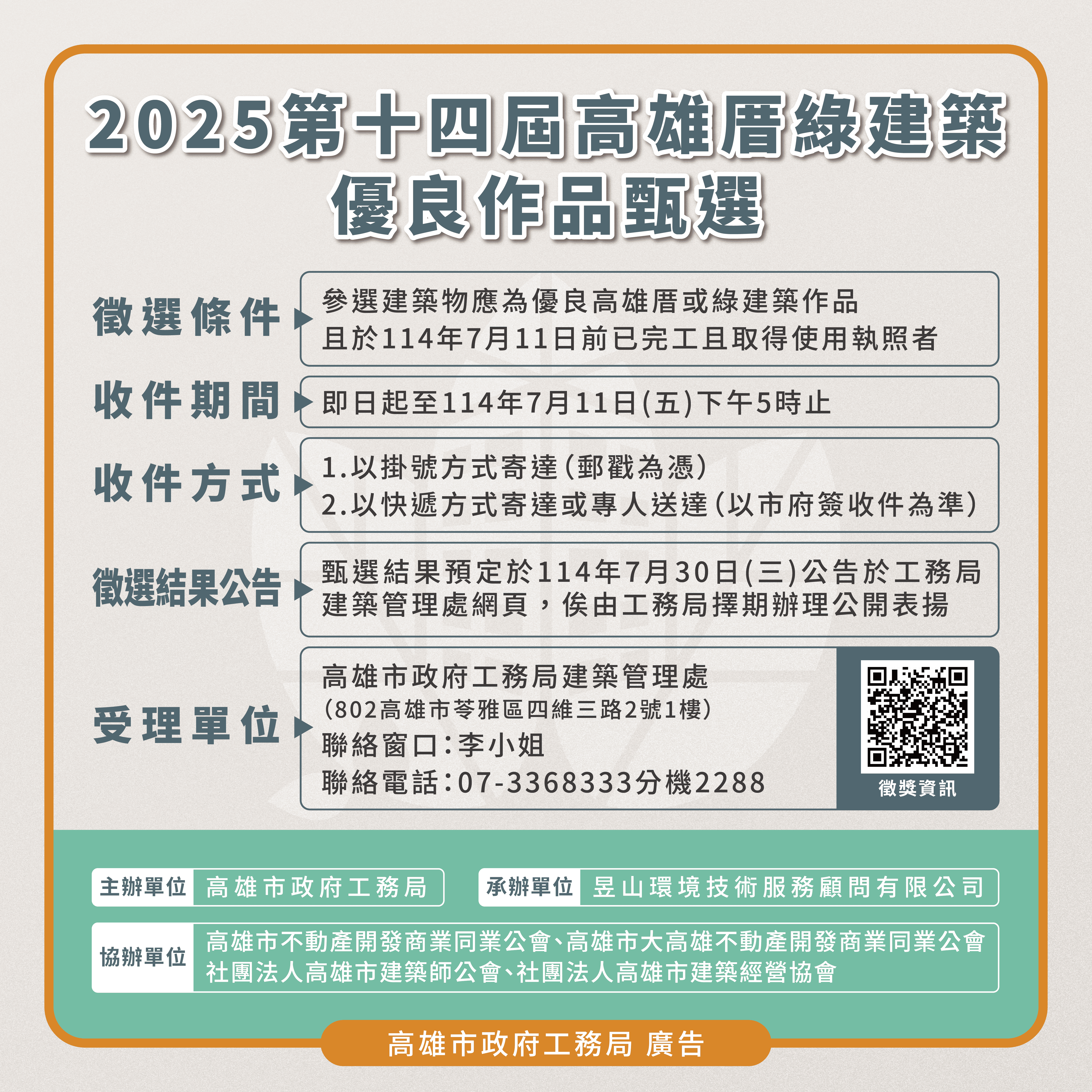 邁向淨零從「厝」做起   高雄厝綠建築大獎徵選開跑...
