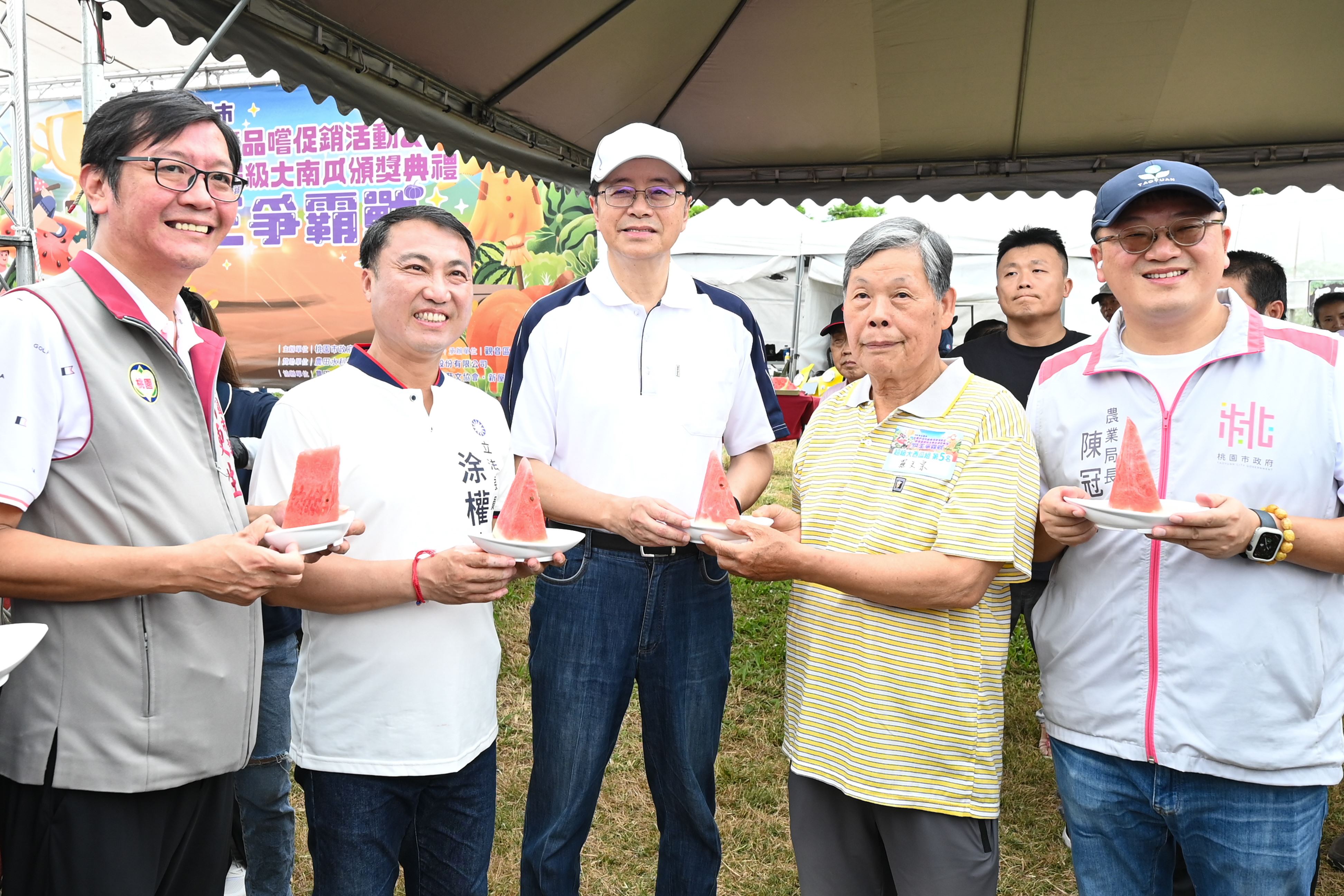 桃園最大、最甜西瓜大賞　張市長肯定農友辛勤耕種成果...