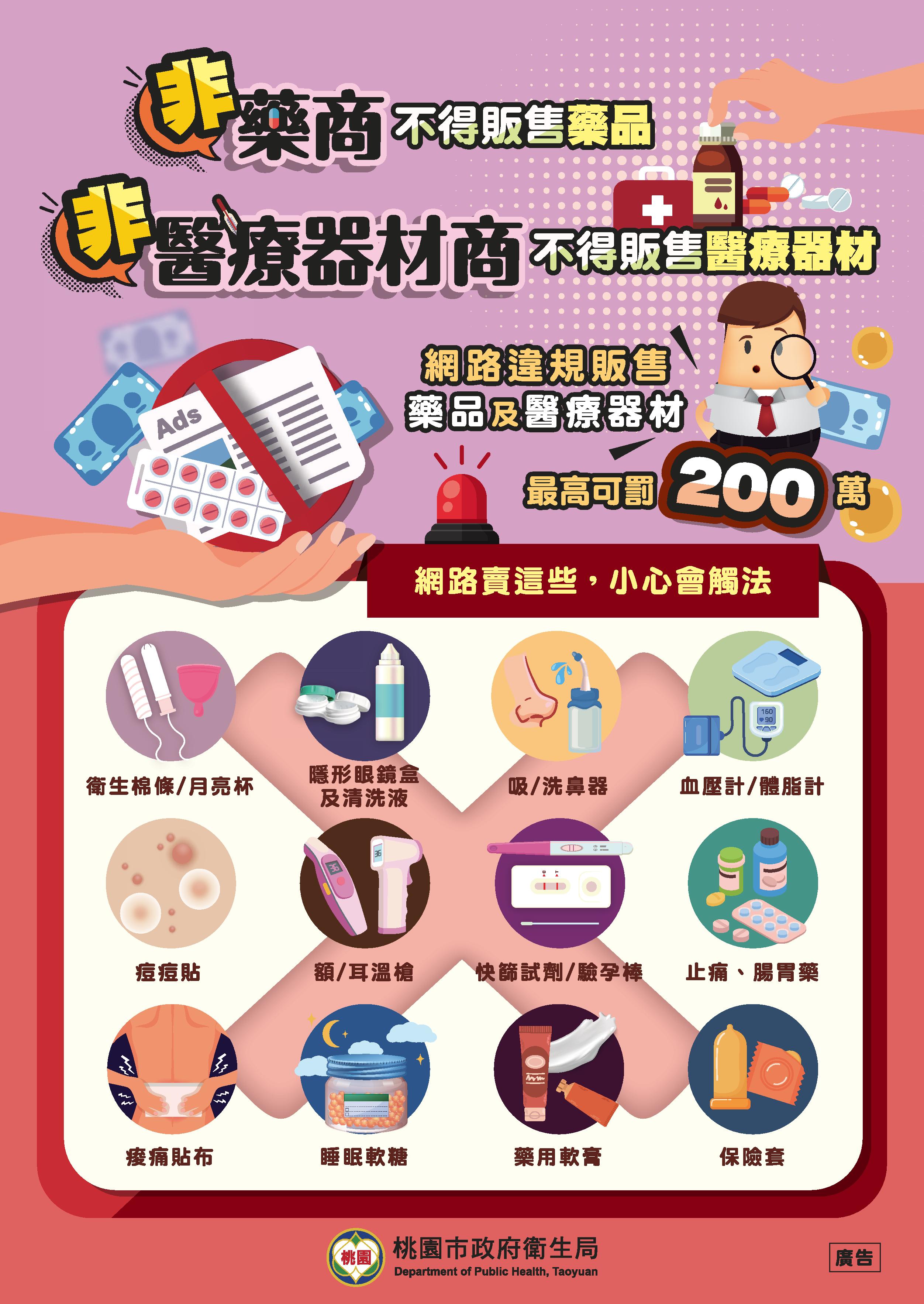 用不到別上網賣   網路販售藥品與醫材小心受罰