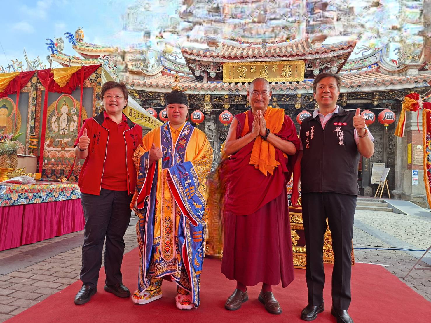 寶光宮聖母出巡偕澄清社區健診　沉浸身心靈都加持的佛道...