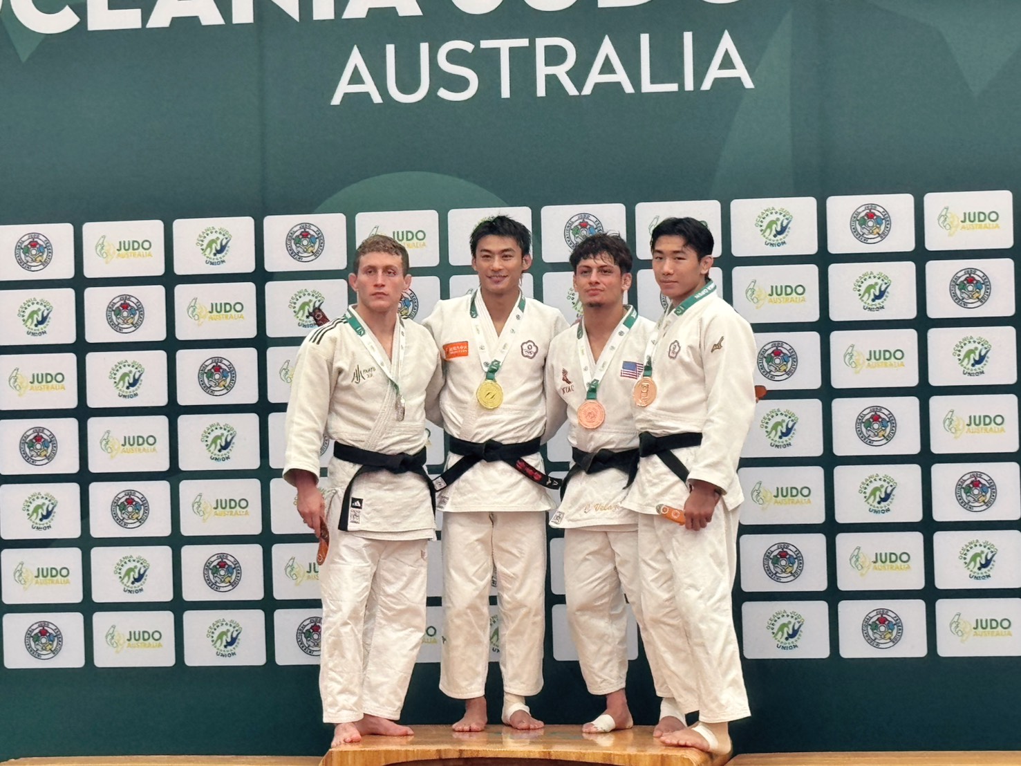 台中柔道傳捷報  楊勇緯、林真豪勇奪大洋洲公開賽金牌   盧市長祝賀雙金榮耀 