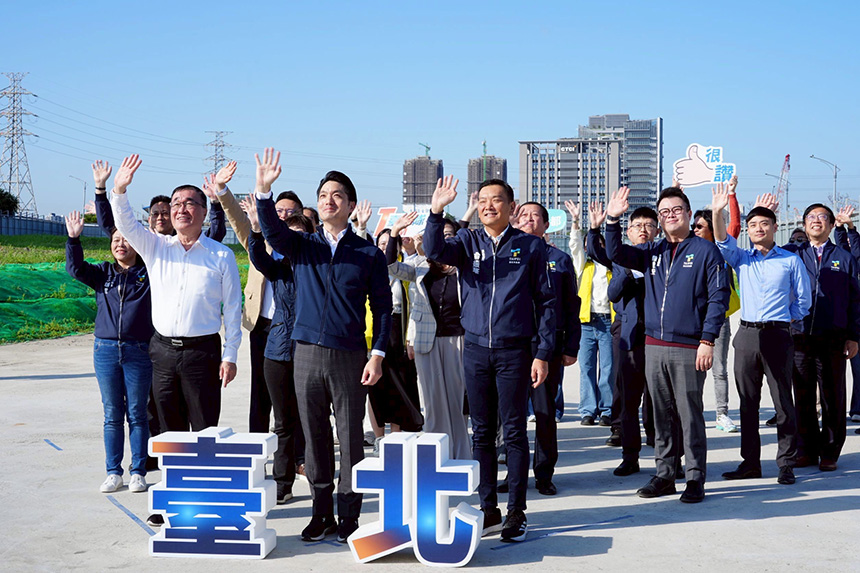 輝達落腳北士科  蔣萬安視察T17、T18基地...