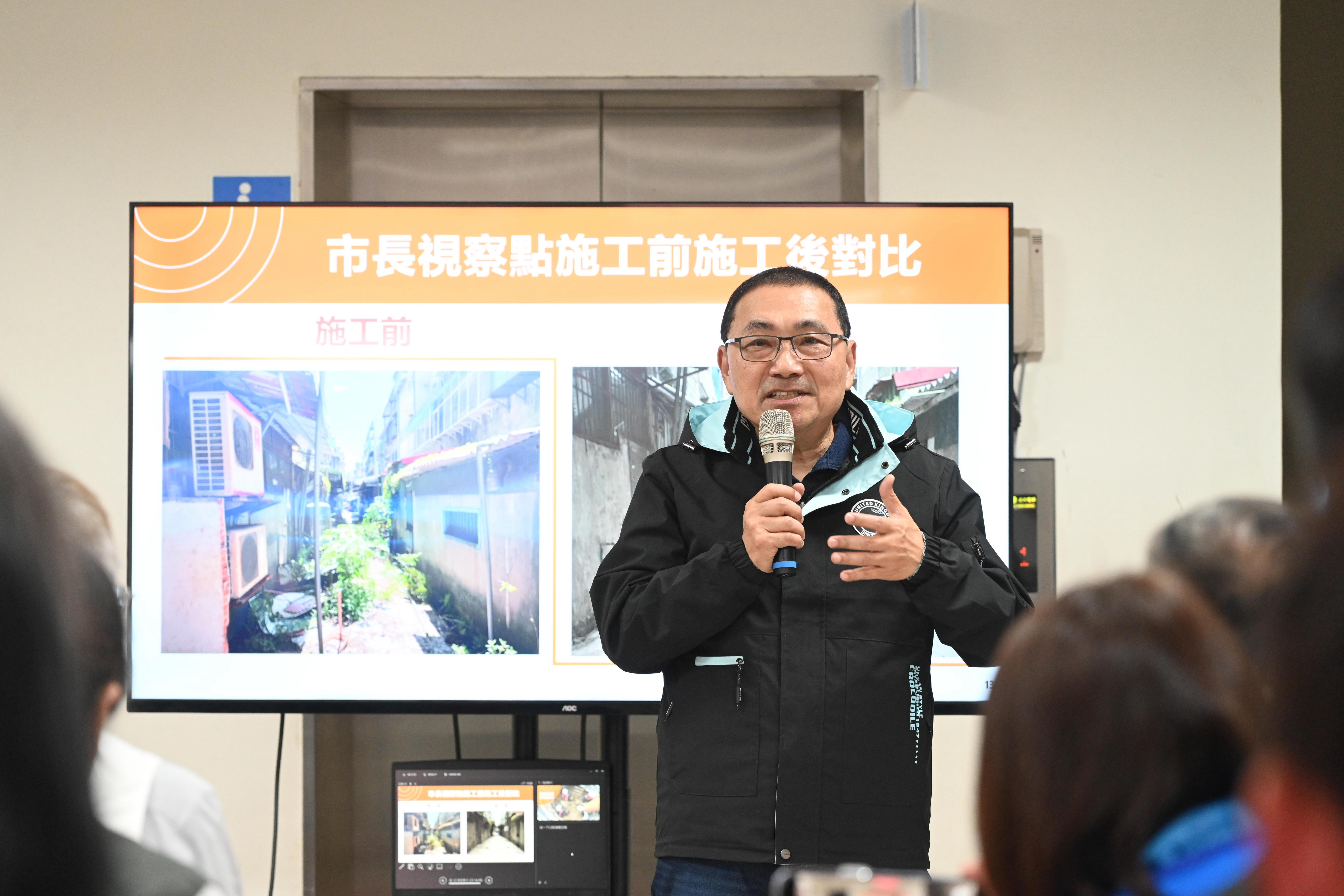 視察三峽區污水下水道接管工程 侯友宜：新北接管戶數全國...
