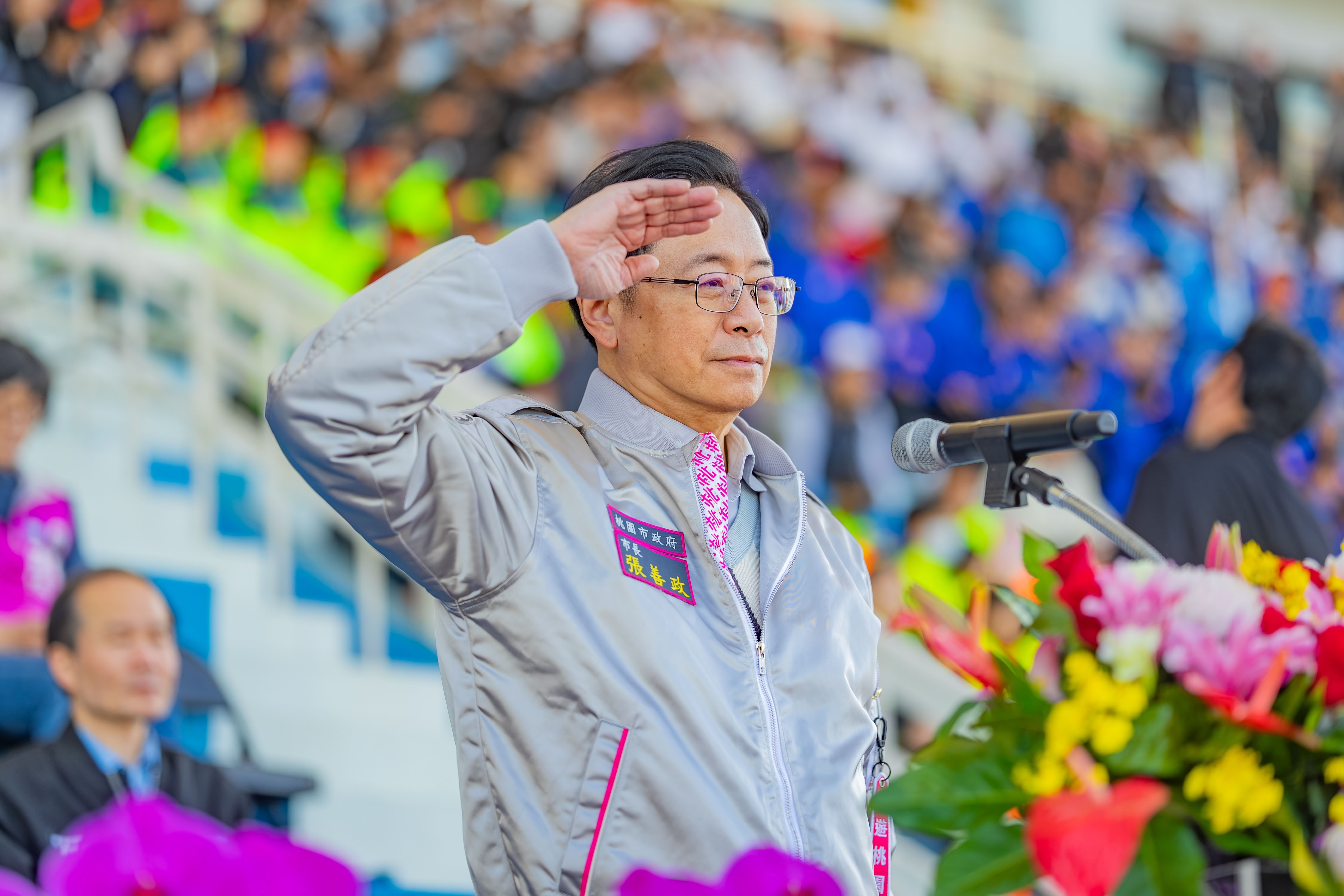115年桃園市中小學校聯合運動會開幕　張市長勉選手超越自...