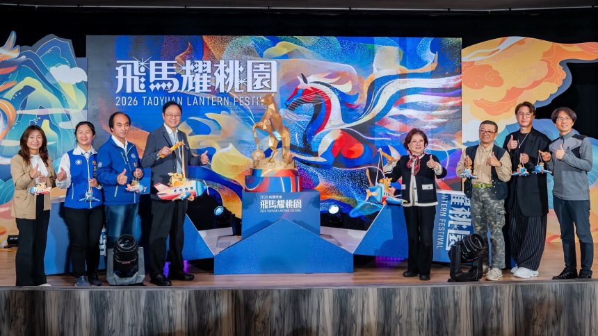 18公尺飛馬展翼搭配「馬上發」提燈  張善政邀市民賞燈會耀...