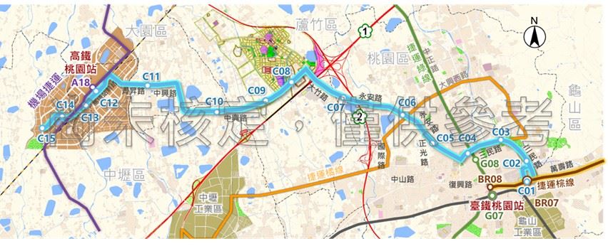 年前報佳音  桃園捷運青線提報交通部審議...