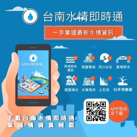 春雨報到紓解旱象 黃偉哲市長指示持續監控水情及防汛整備...