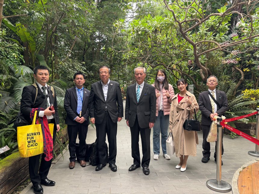 專業相惜  日本礪波市貴賓參訪台北玫瑰園...
