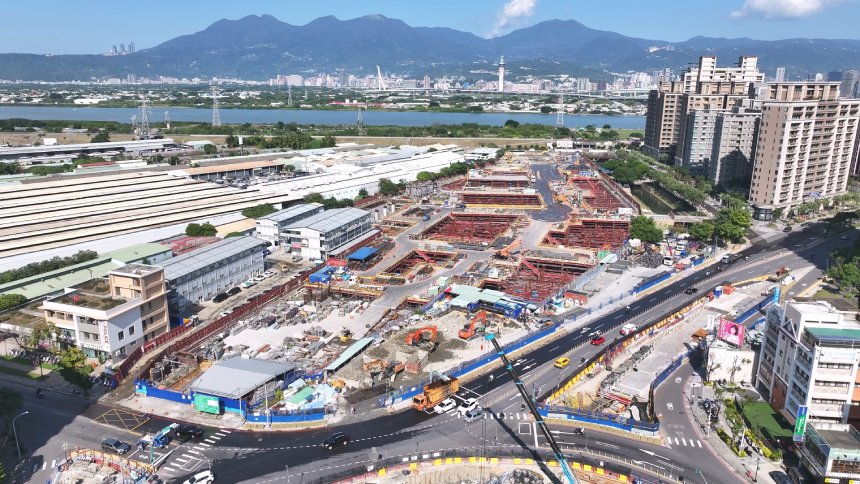 環狀線北環段建設全速推進  新北產業園區至劍南路進度直...