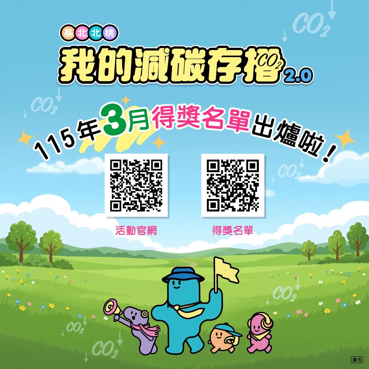 我的減碳存摺2.0「月月兌好禮」3月份開獎! 5月1日起步行存...