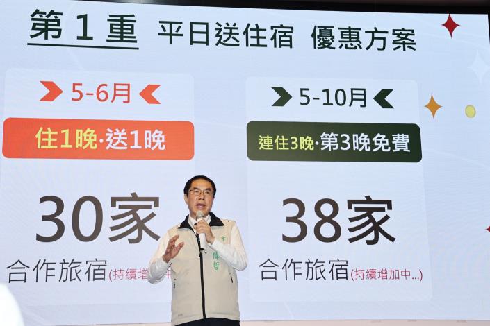 「住宿臺南－好康三重送」5/1開跑...