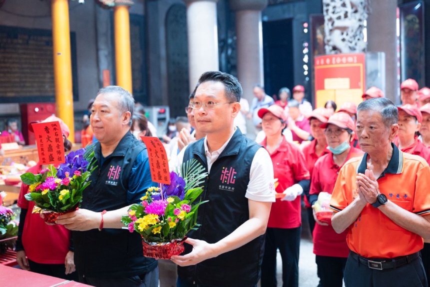 甘泉寺石觀音震靈紀念日祈福  蘇俊賓：維繫情感傳承石觀...